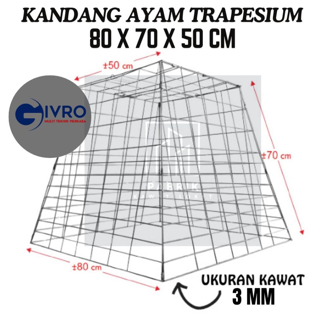 KANDANG AYAM  GALVANIS ANTI KARAT TRAPESIUM BEST SELLER