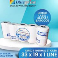 

Direct Thermal Sticker Label Blueprint 33x19x1 line Isi +-420
