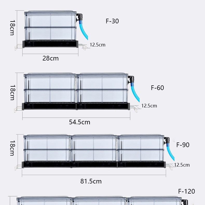 SOBO FA 30 - BOX TOP FILTER 30-50CM TRICKLE AQUARIUM ATAS 2 SUSUN F30