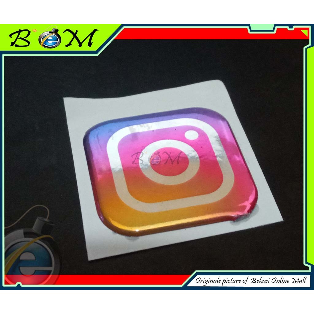 

Sticker stiker Logo timbul aplikasi instagram ig