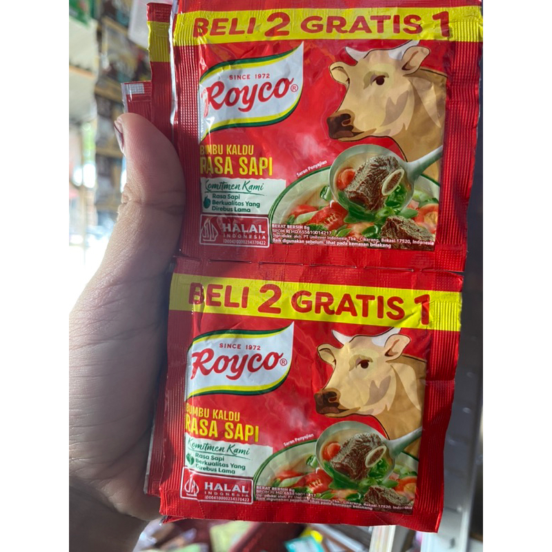 

Royco sapi/Ayam 1 renceng isi 12