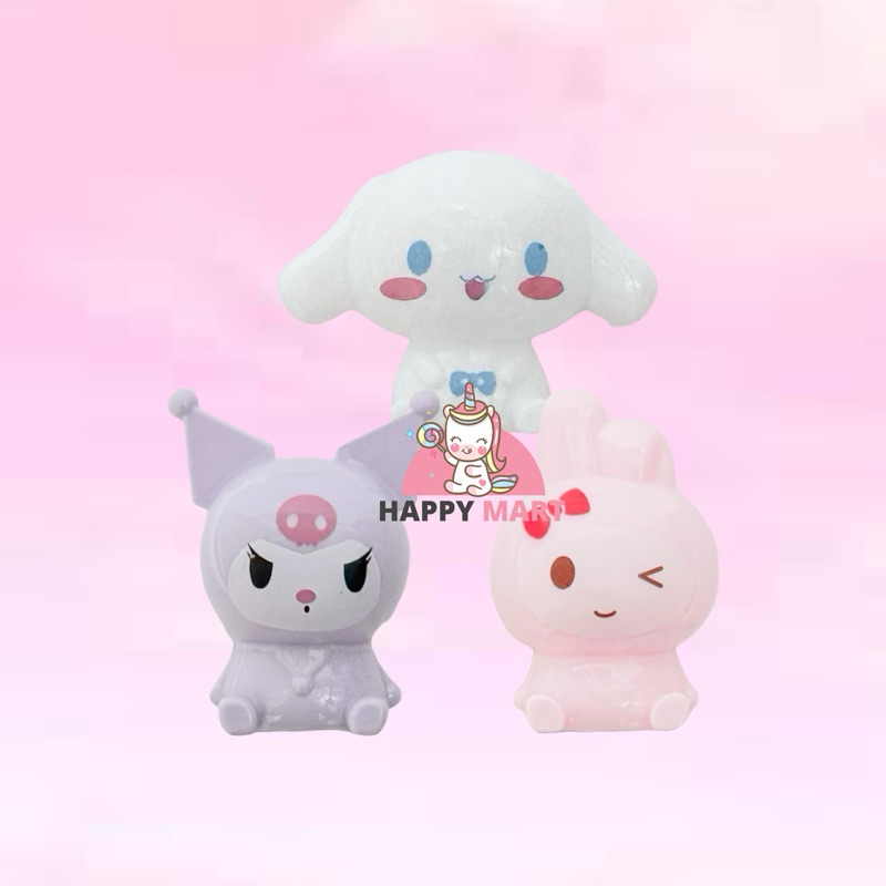 

Serutan plastic figure motif sanrio kuromi / melody / cinnamoroll