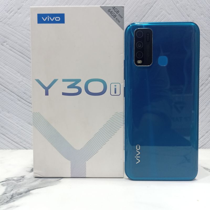 Vivo Y30i 4/64 GB Handphone Second Bekas Fullset
