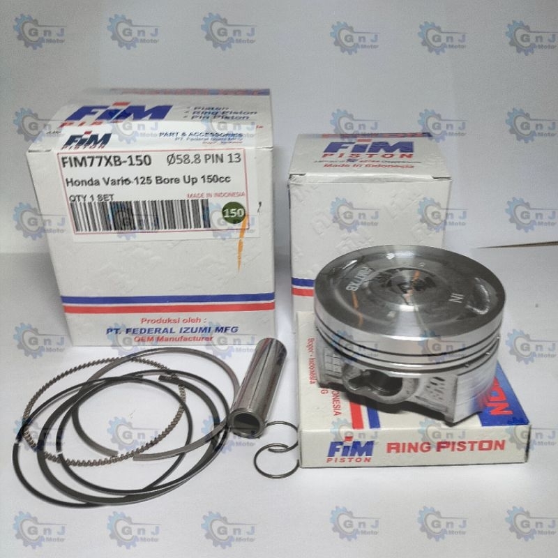 Piston Kit FIM Honda Bore up Vario 125 cc up to 150 cc