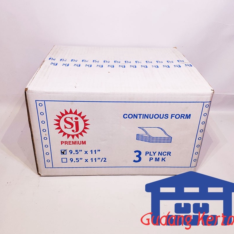 

SJ Premium Continuous Form 95 x 11 3 Ply NCR KODE F5H4