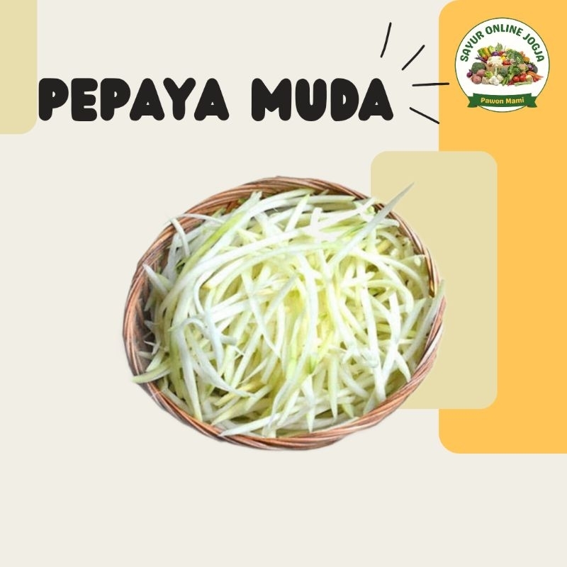 

Pepaya muda serut 250Gr - PAWON MAMI SAYUR ONLINE JOGJA