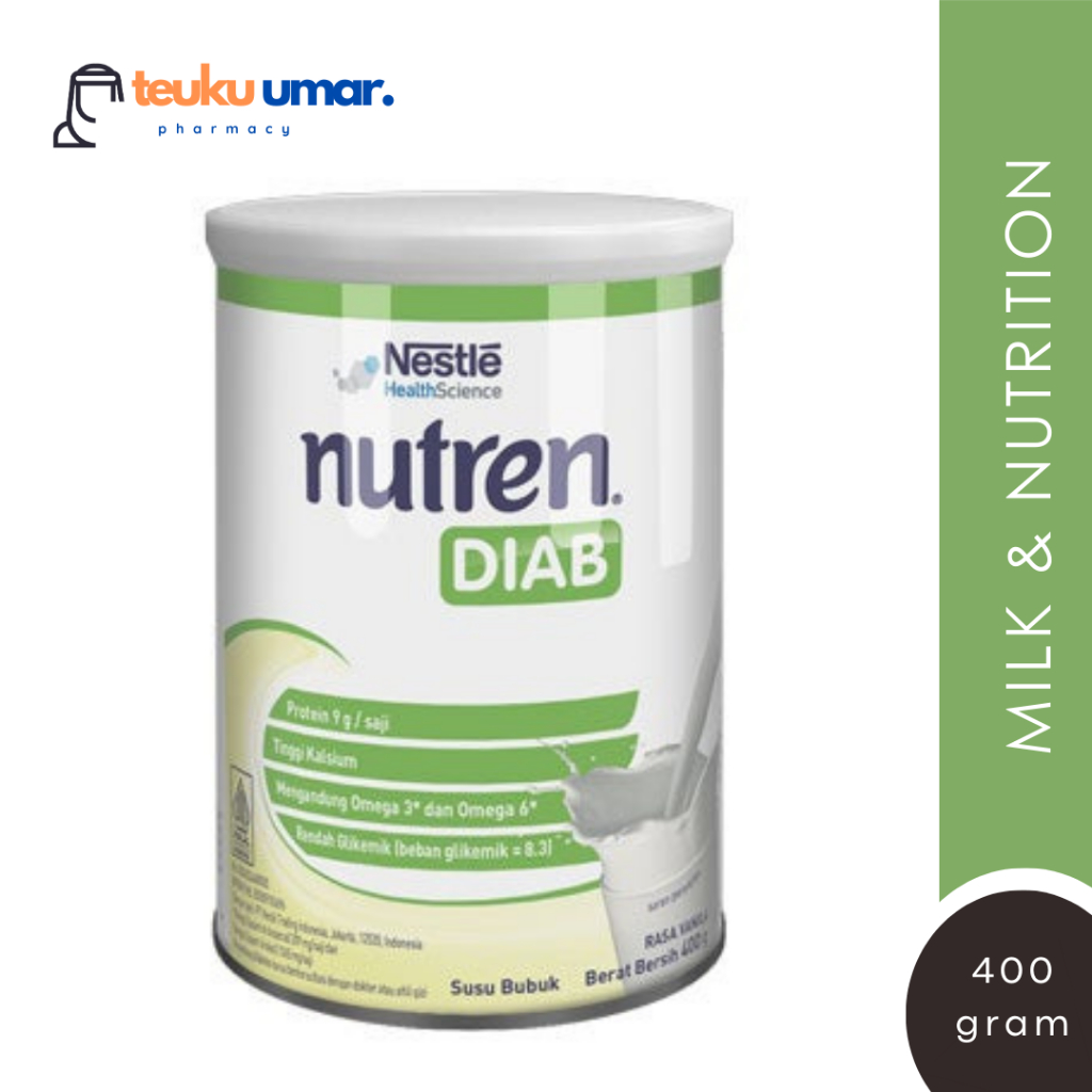 

[Susu] Nutren Diab 400 gram | Susu Untuk Tetap Aktif dan Bantu Jaga Kestabilan Gula Darah Susu Diabetes