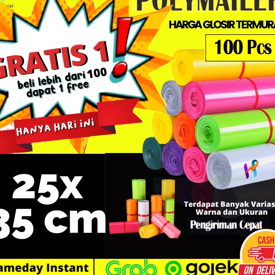 

Promo Heboh 25x35cm PLASTIK PACKING KANTONG PLASTIK PACKING POLYMAILER GLOSSY TERMURAH PLASTIK BAJU OLSHOP