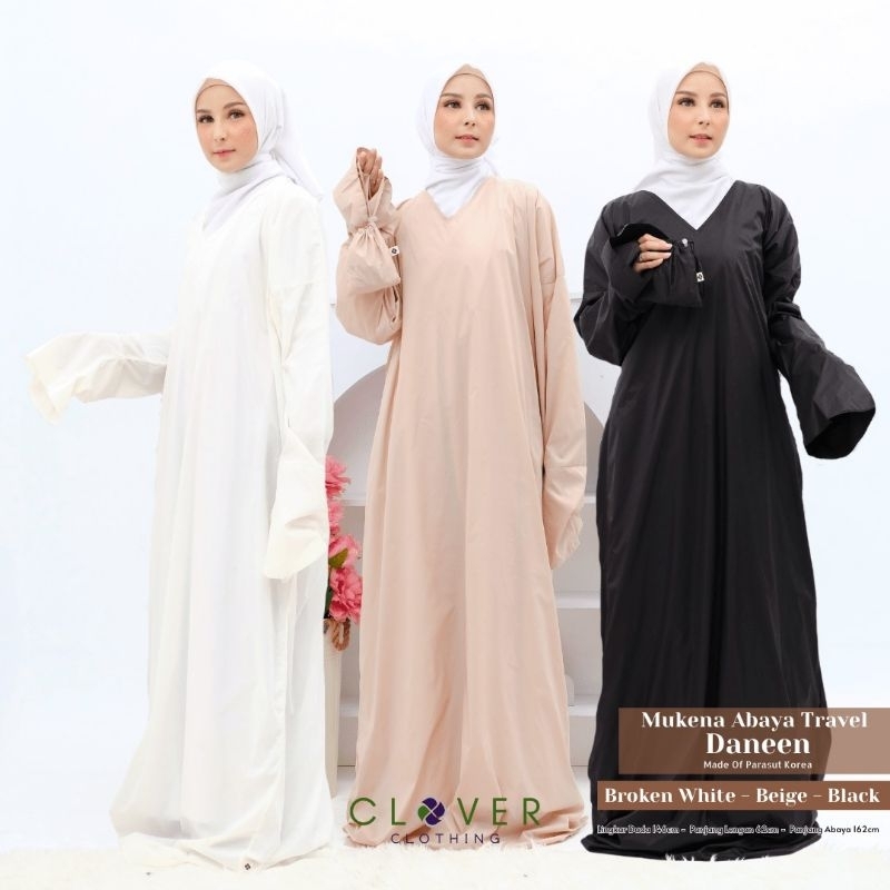 Mukena traveling model terusan/abaya