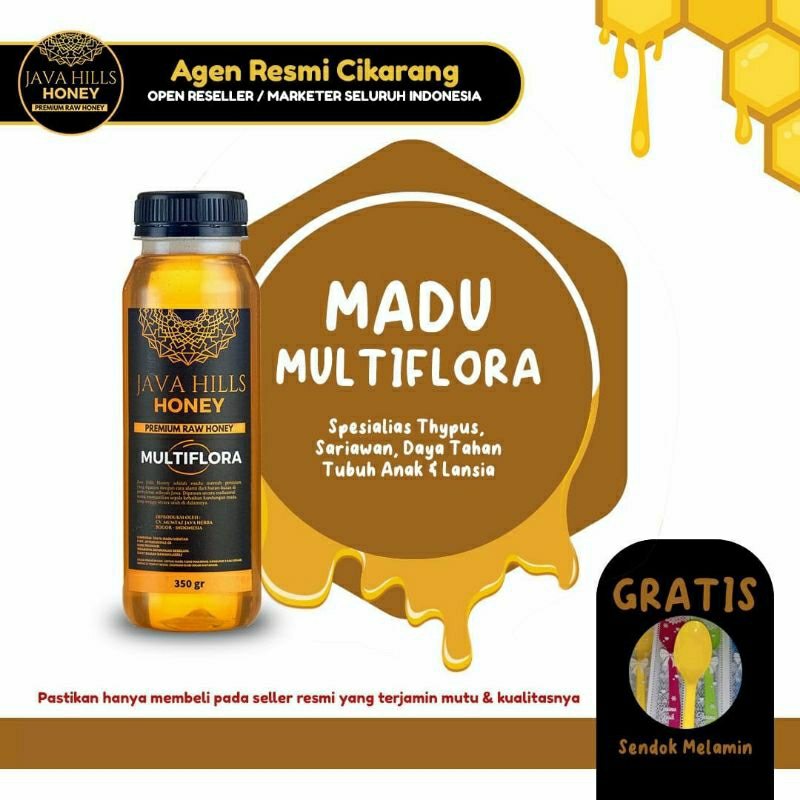 

Java Hills Honey Madu Murni Multiflora Premium asli | Javahills Honey