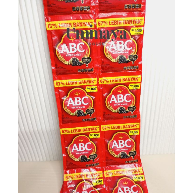 

Kecap ABC 1 Renceng 25 ml ×12 sachet