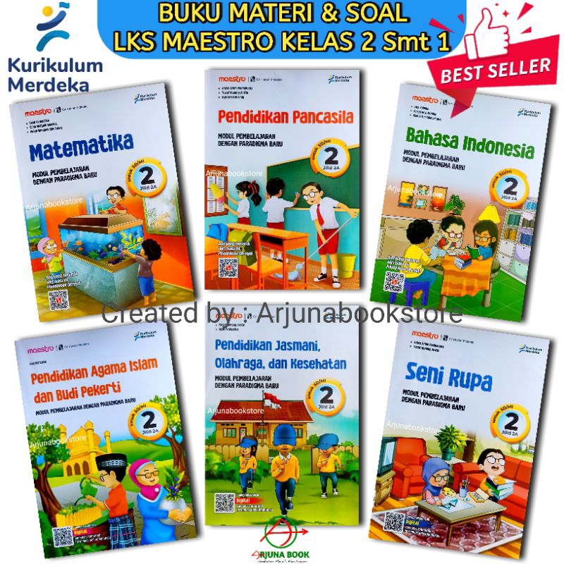 BUKU LKS MAESTRO KELAS 2 SD/MI Semester 1 KURIKULUM MERDEKA