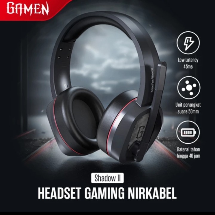 Gamen Shadow II Headset Gaming Wireless Bluetooth