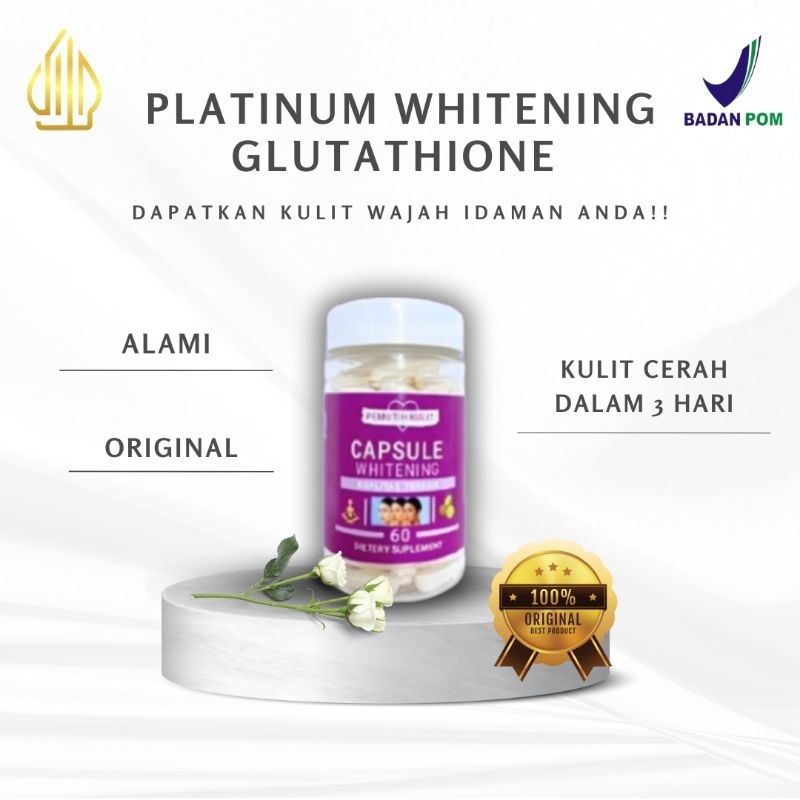 PLATINUM WHITENING Collagen Pemutih Badan Ampuh Infus Whitening