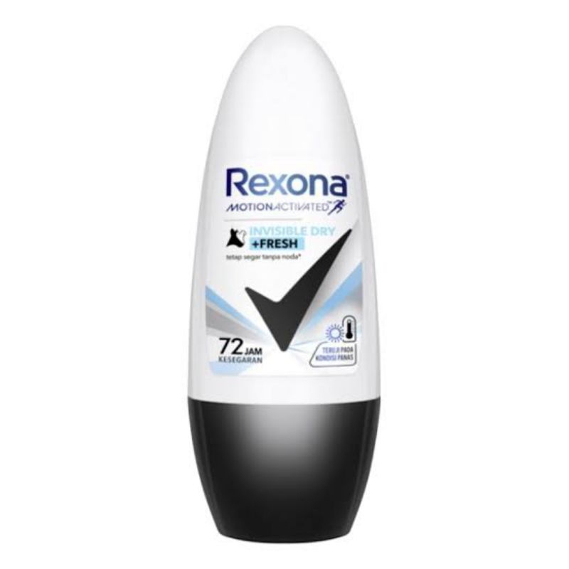 Rexona Deodorant Roll On Wanita Invisible Dry 45 Ml