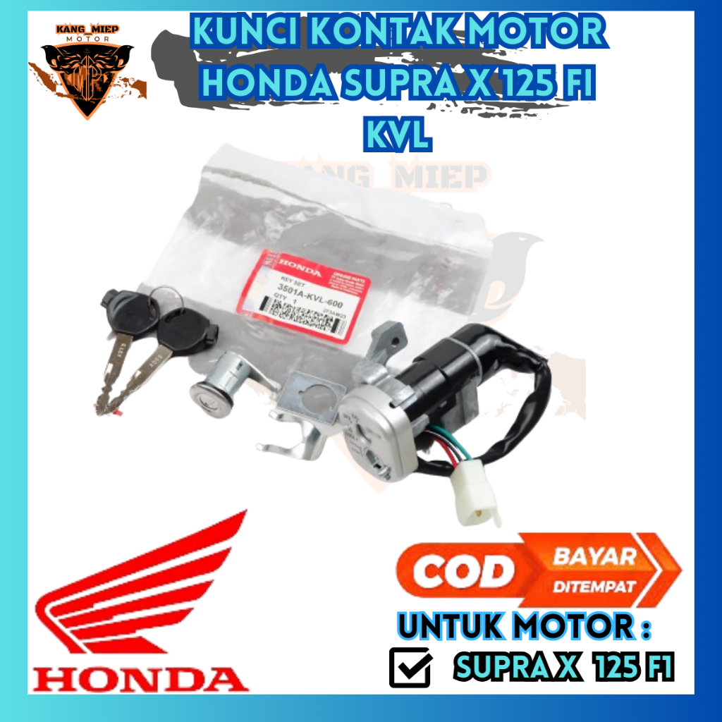 KUNCI KONTAK SUPRA X 125 INJEK / KUNCI MOTOR HONDA SUPRA X 125 F1 KVL 1 SET