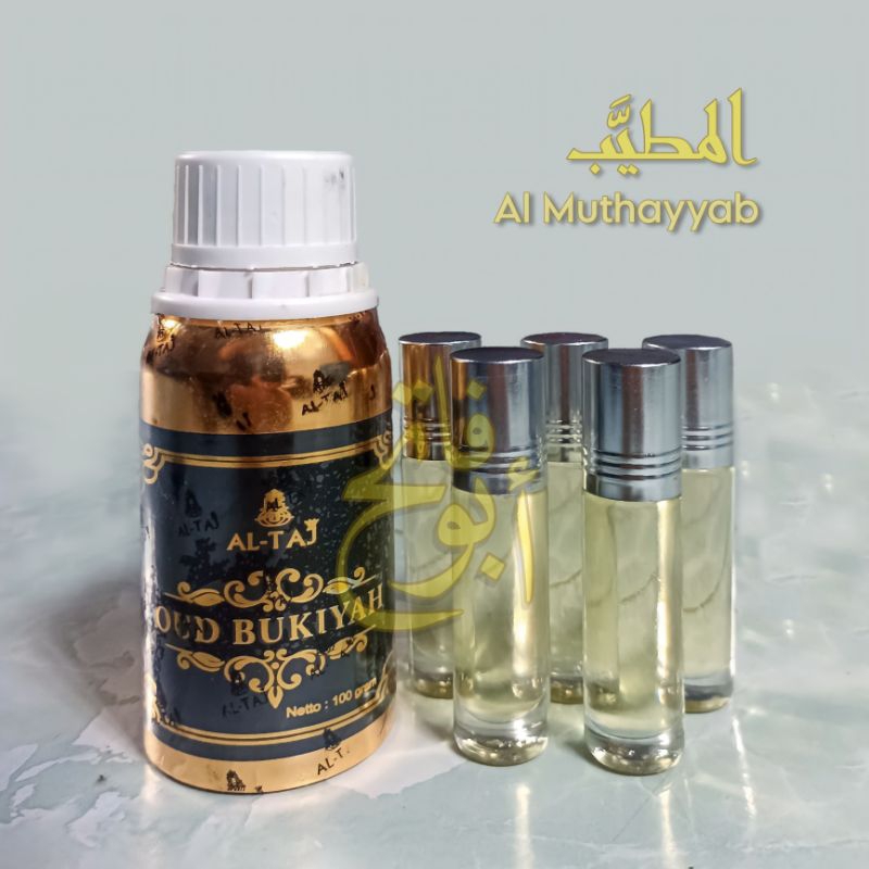 OUD BUKIYAH | Parfum AL TAJ Repack 6ml Botol Roll On Minyak Wangi Al Taj Oud Bukiyah Parfum Repack 1