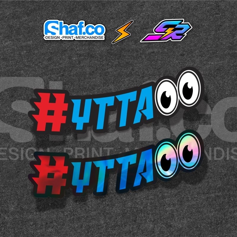 

STICKER YTTA VINYL HOLOGRAM KEREN VIRAL