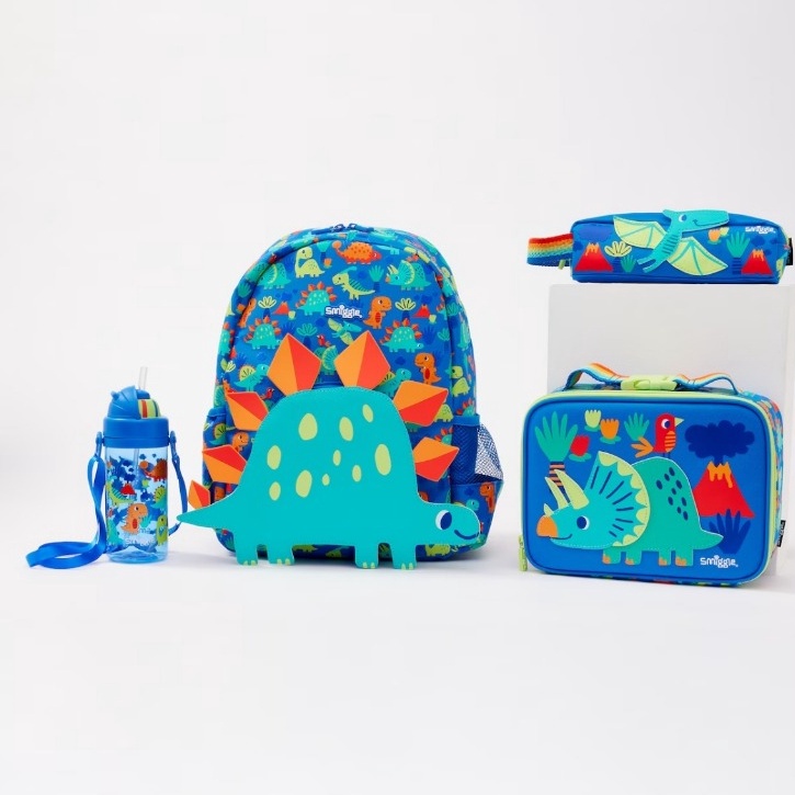 Terjamin Smiggle Glide Dinosaur Stegosaur Dino Hoodie Backpack Bottle Lunchbag Pencil Case