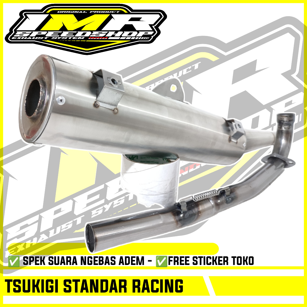 KNALPOT TSUKIGI STANDAR RACING JUPITER Z Z1 MX 135 OLD NEW VEGA R ZR RR FORCE Fi MX KING 150 ASTREA 