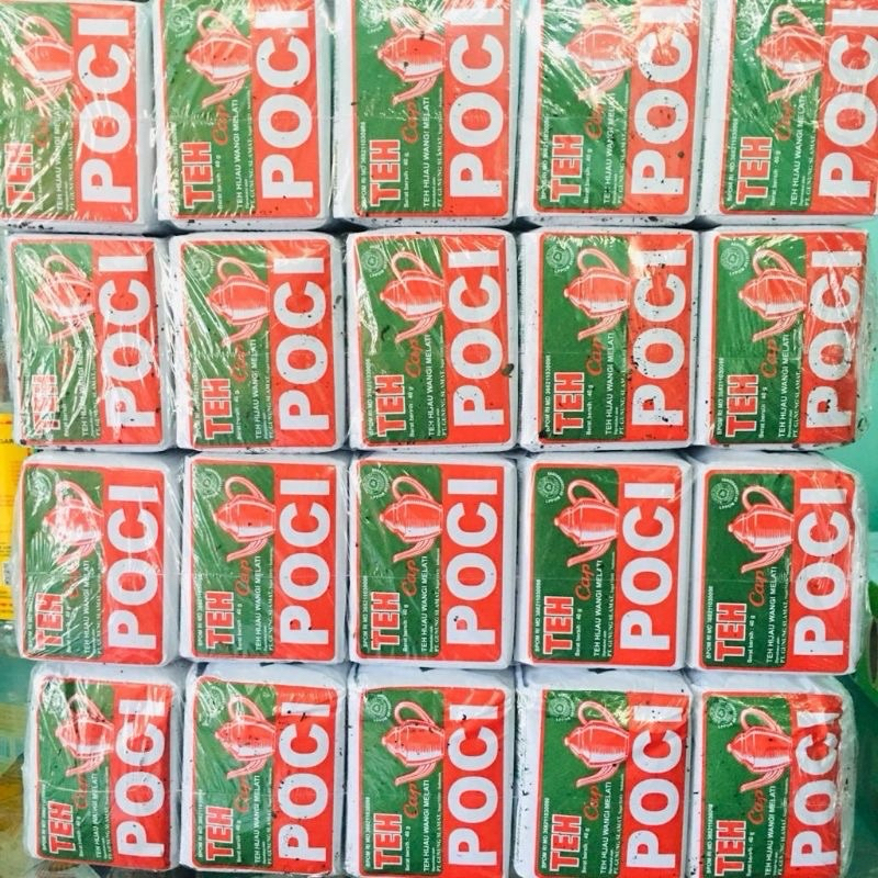 

teh poci hijau tubruk 10 x 40 gram