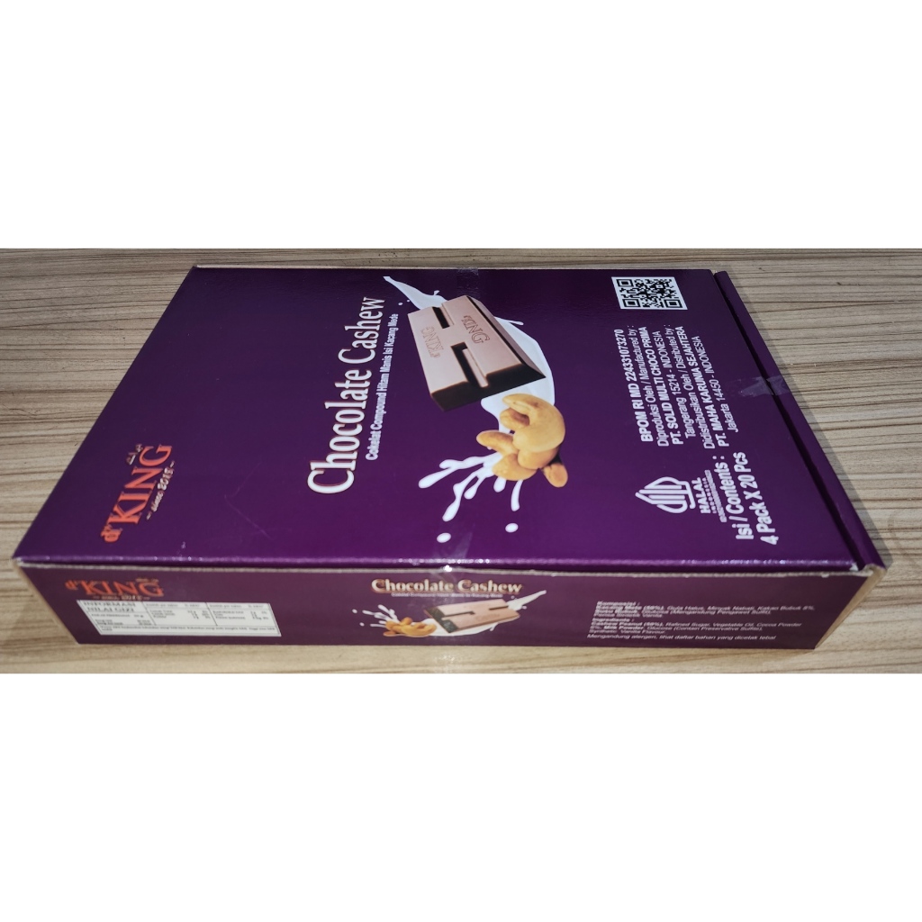 

Ay00! D'KING CHOCOLATE CASHEW (1 KOTAK ISI 4 PACKS) HARGA TERMURAH