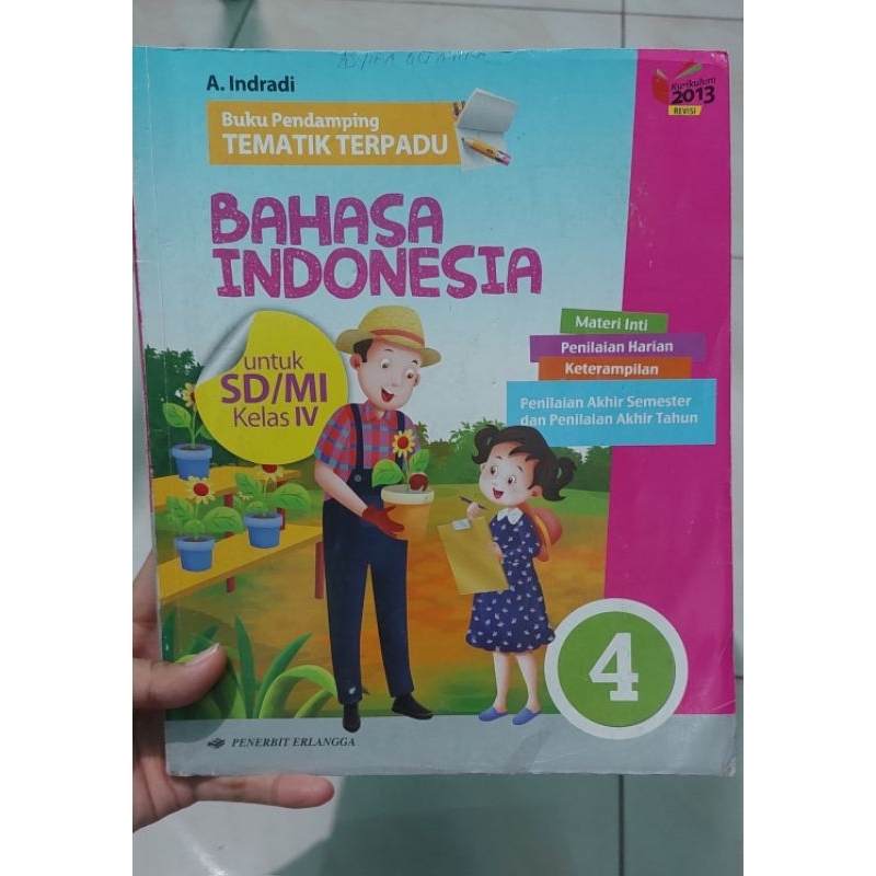 Bahasa Indonesia kelas 4/ Bahasa Indonesia Tematik terpadu kelas 4