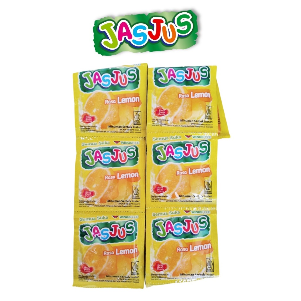 

Jas Jus Rasa LEMON Minuman Enak Murah Meriah - 10pc x 8 Gr