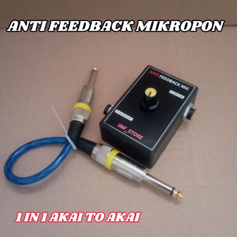 MODUL ALAT ANTI FEEDBACK MIC INPUT 1IN1 UNIVERSAL KABEL WIRELESS ANTI DENGUNG MIKROFON