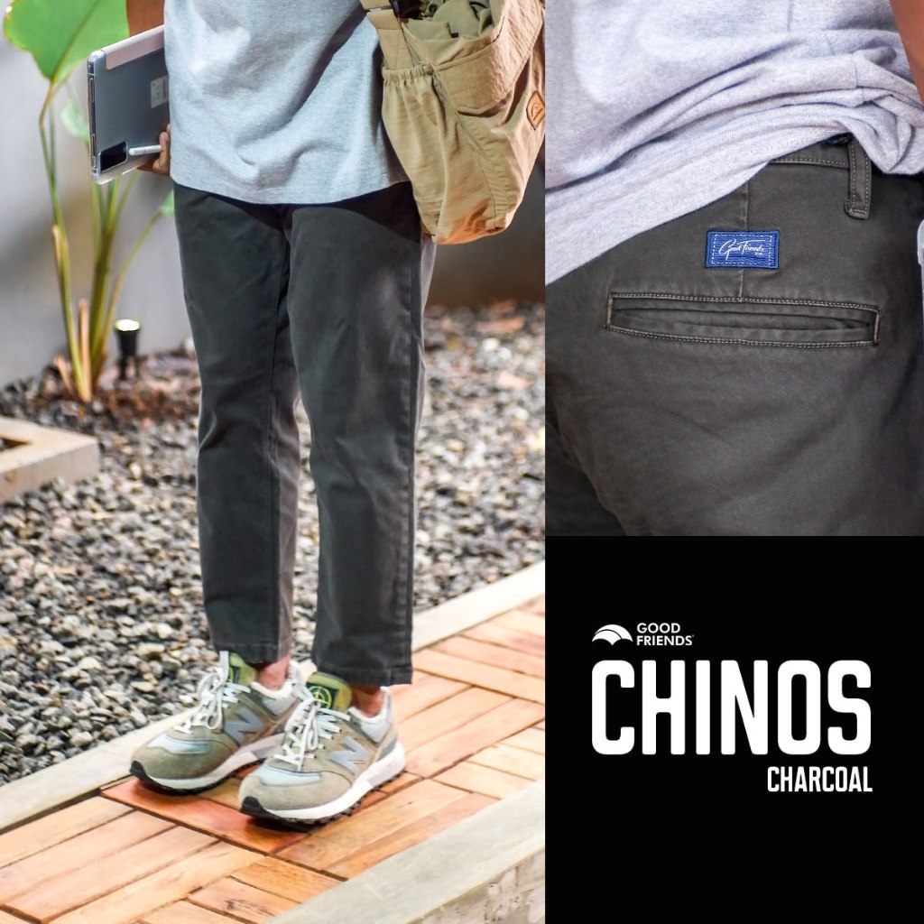 GOODFRIENDS Celana Ankle Pants CHINOS Charcoal