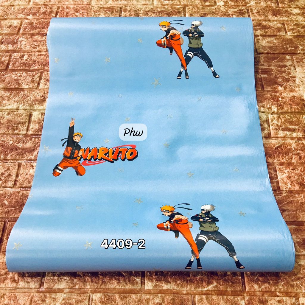 Wallpaper Dinding Anak Murah Motif Naruto Anime Biru York