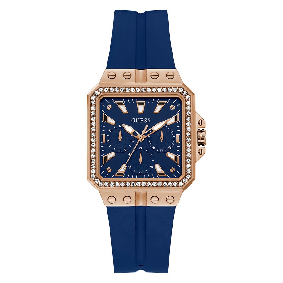 Original 100%. Guess GW0618L2 Jam Tangan Wanita Analog Rubber Biru