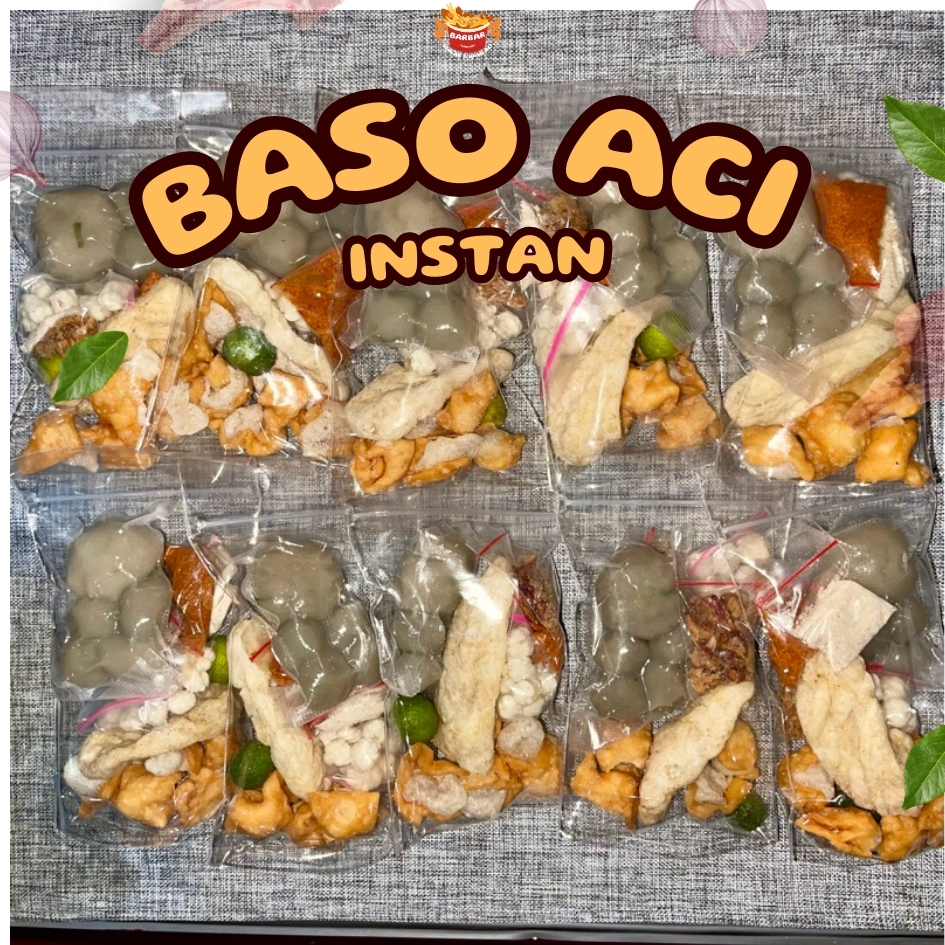 

BASO ACI HOMEMADE boci isi 12 baso aci seblak Boci Barbar Baso Aci Barbar bakso aci