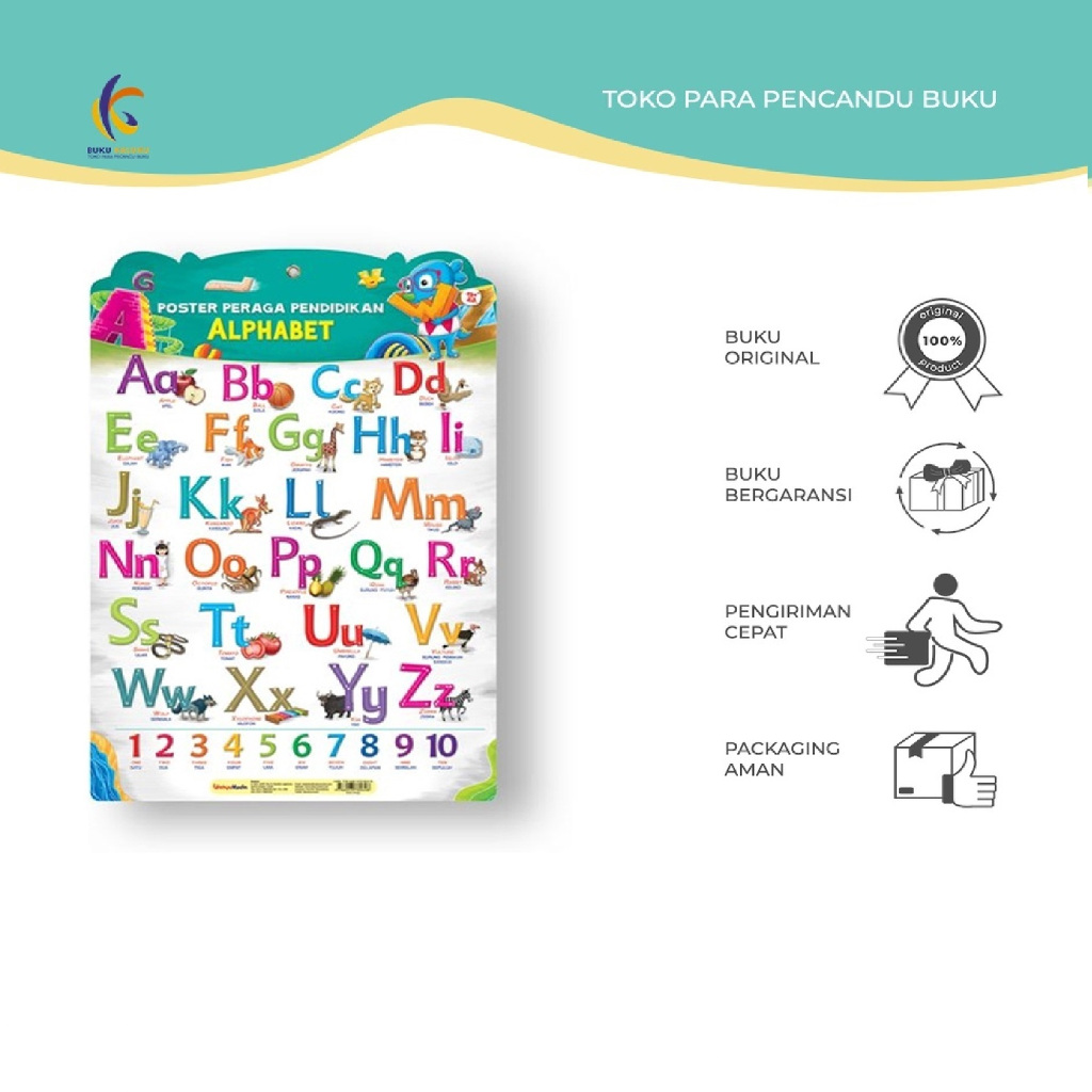 [promo] - Poster Peraga Pendidikan Alphabet - Tim Wudi - Wahyu Media - Bumifiksi