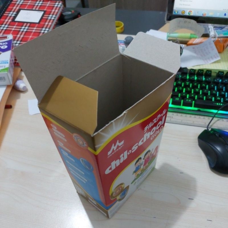 DUS BEKAS SUSU MORINAGA CHIL SCHOOL GOLD 800 GRAM