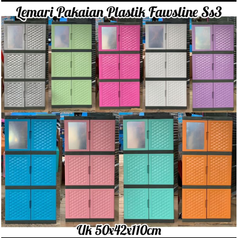 Lemari fawsline 3 susun