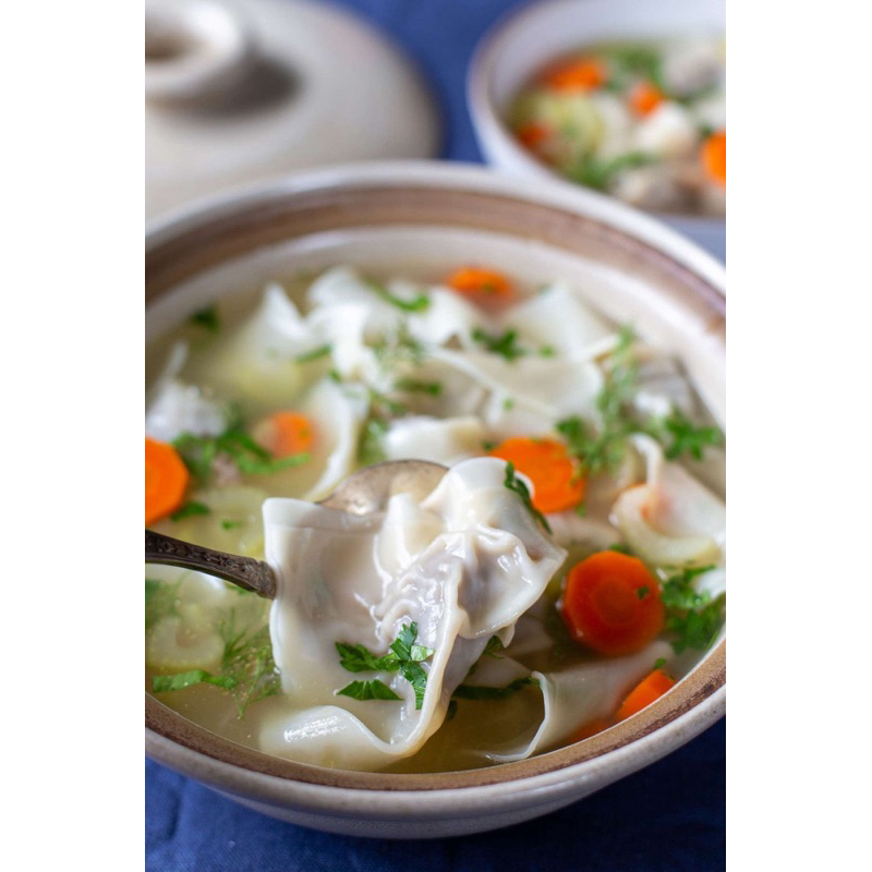 

Homemade Pangsit Kuah Ayam Chicken Dumpling Soup