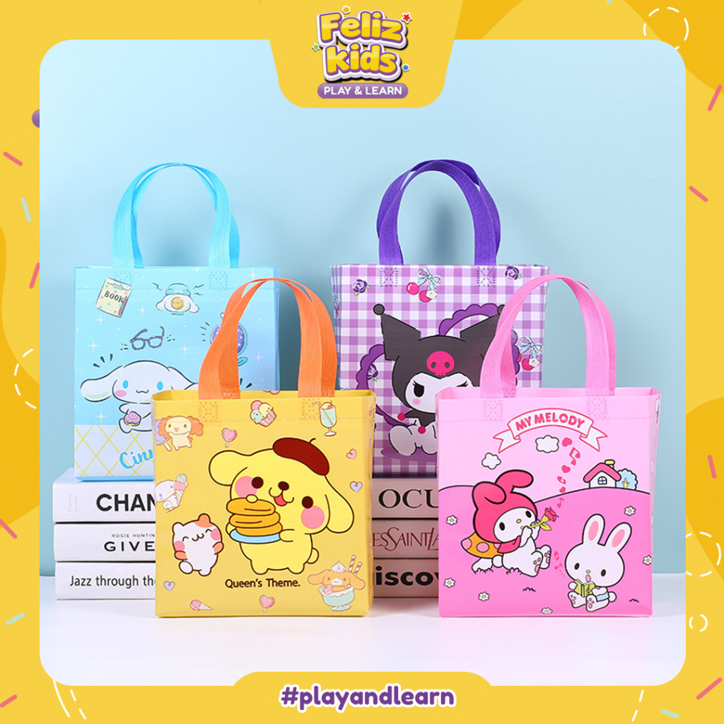 

[FELIZKIDS] [FK235] GOODIE GOODIES BAG 22X23 LEBAR 11WARNA RANDOM ANEKA GAMBAR KARAKTER LUCU ULANG TAHUN HAPPY BIRTHDAY TAS