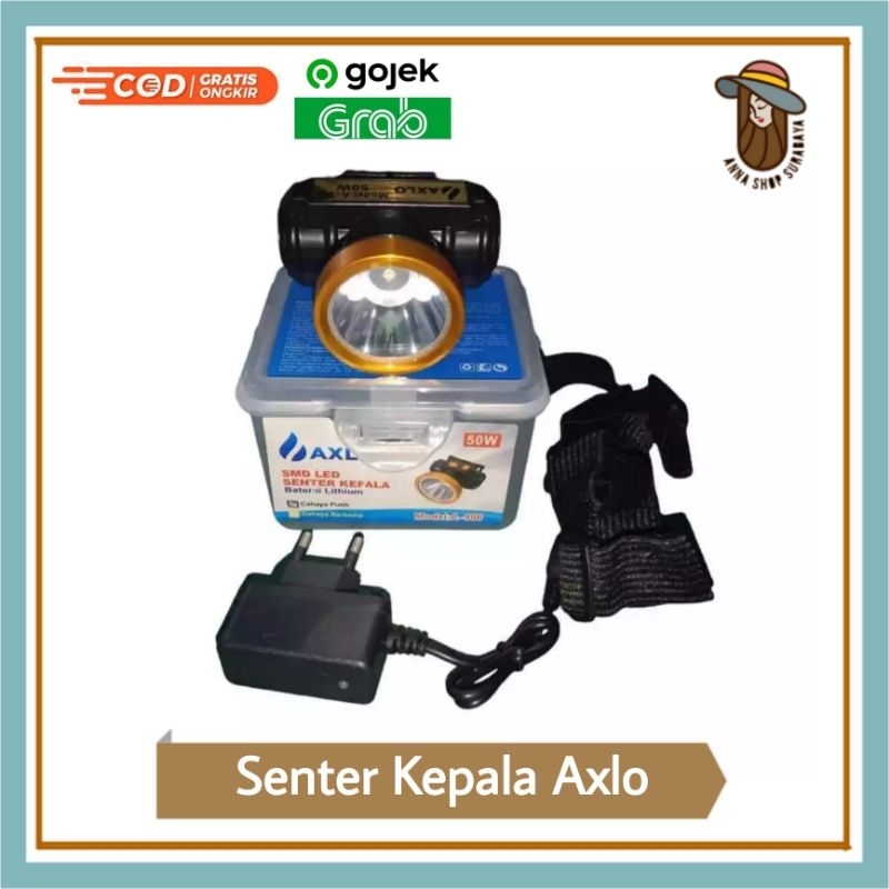 Senter Kepala Axlo A-906/Senter Lampu