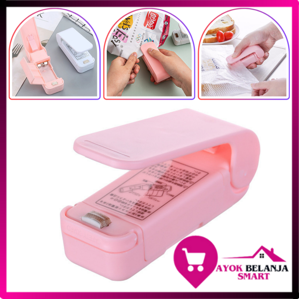 ABS Alat Perekat Plastik Elektrik Mini Hand Sealer Portable Alat Penutup Kemasan Makanan Ringan Pere