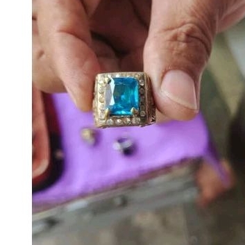 cincin batu akik king safir