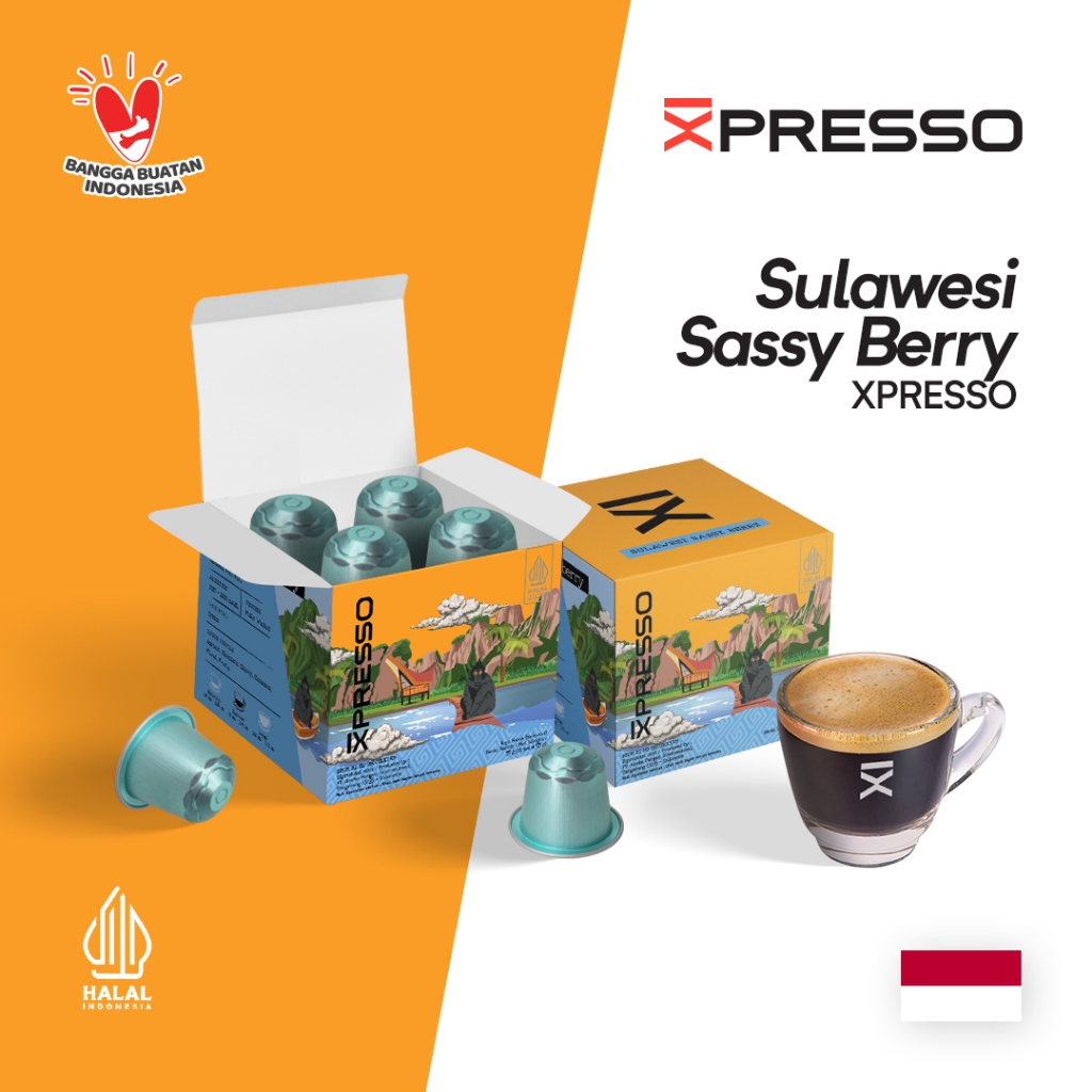 

Kopi Kapsul Sulawesi Sassy Berry - Xpresso Coffee Capsule - Nespresso Compatible