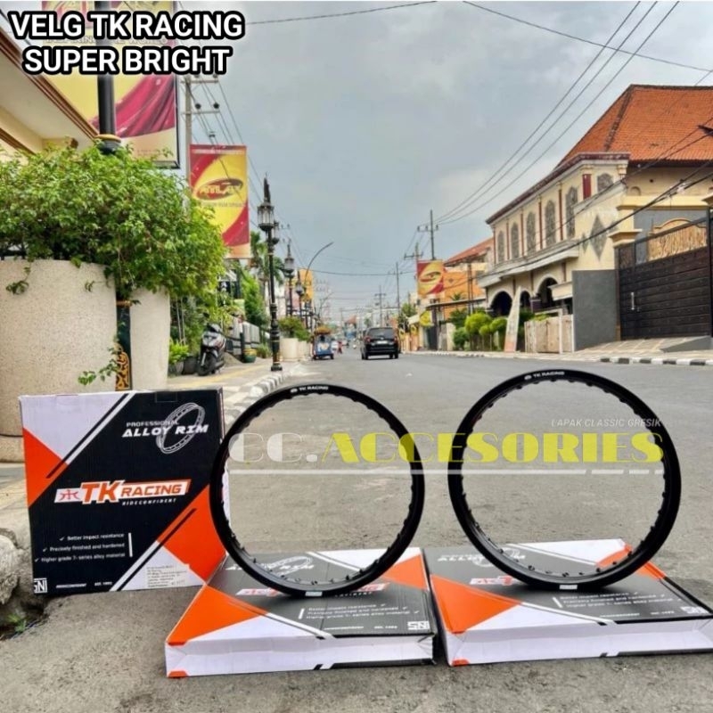 Velg TK Racing Japan Bright 160 Ring 17 Hitam Silver Bronze