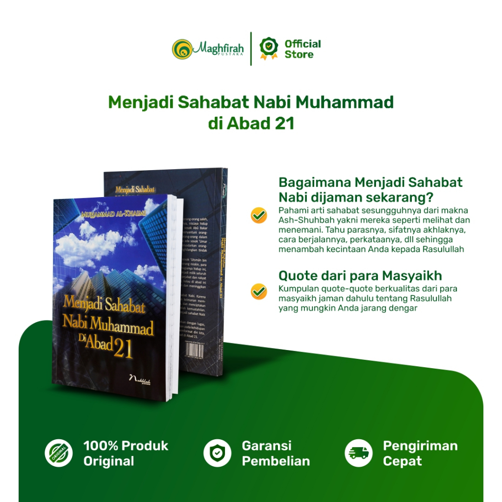 Maghfirah Pustaka Menjadi Sahabat Nabi Muhammad di Abad 21 Buku Motivasi Cara Mencintai Rasulullah