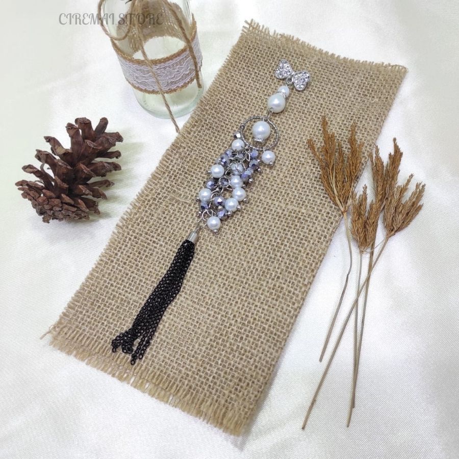 Bros Dagu Kristal Sabrina Panjang Mewah Termurah Model Terbaru Cantik Dan Elegan