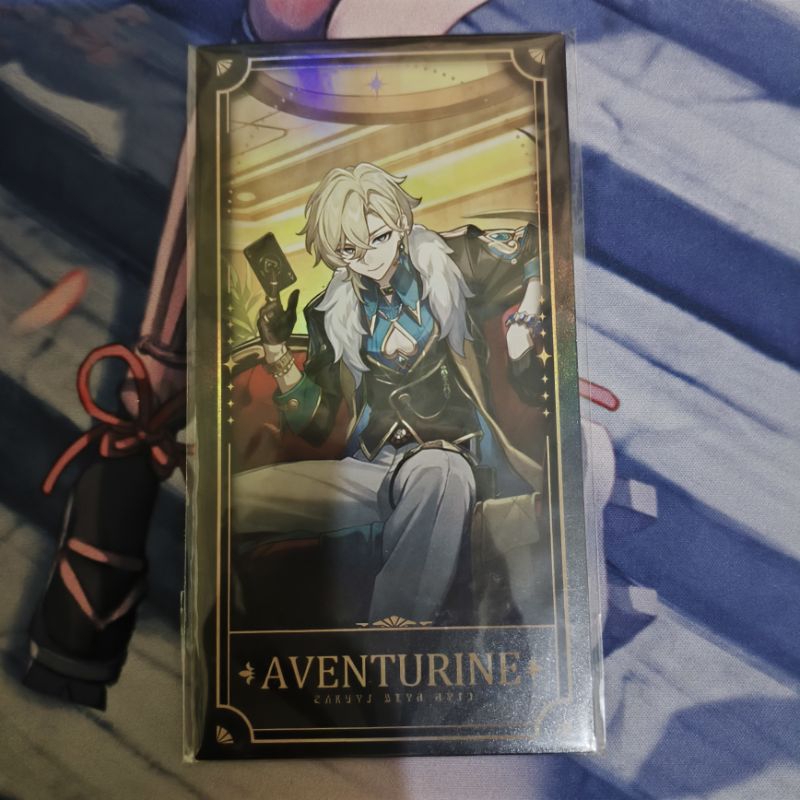 Honkai Star Rail HSR Anniversary Holographic Ticket / Kartu - Aventurine