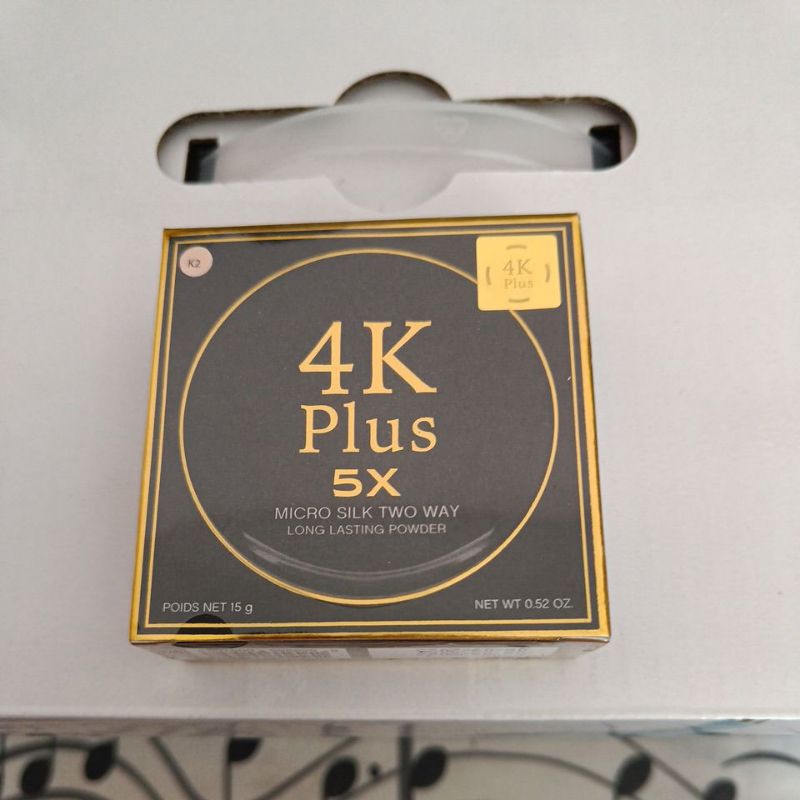 4K plus 5x compact powder bedak padat