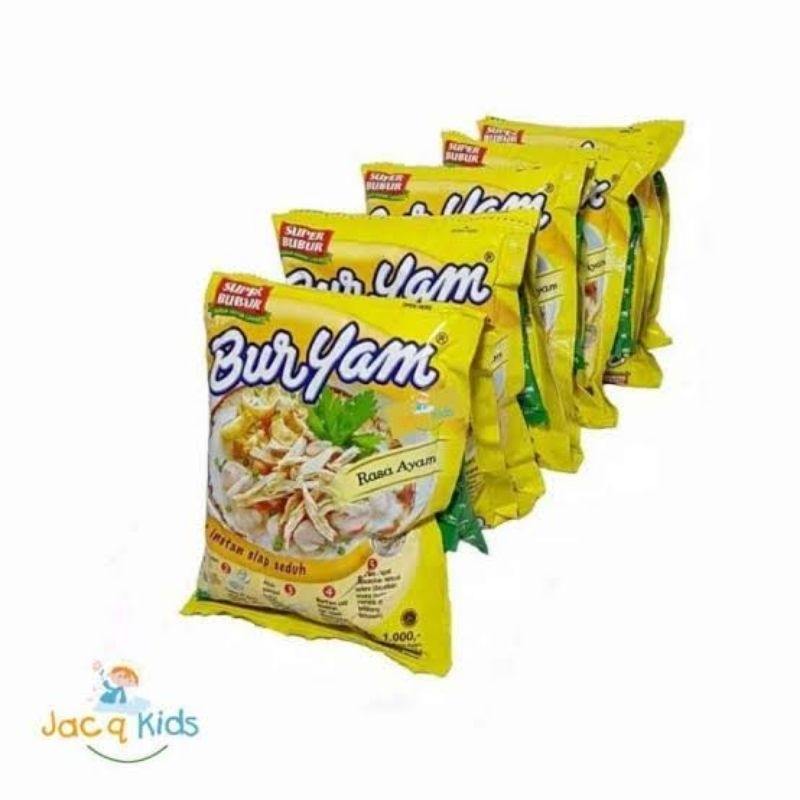 

SUPER BUBUR BURYAM BUBUR INSTANT RASA AYAM Murah NETTO 10 PCS X 22 GR