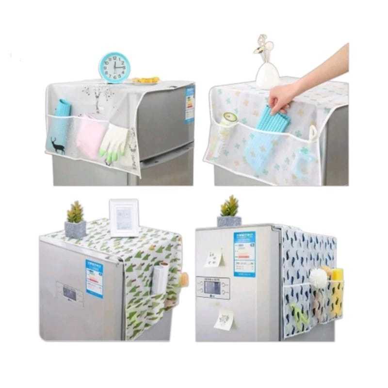 Alas Kulkas / cover kulkas / Taplak kulkas / Penutup Cover KULKAS.