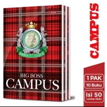 

BUKU TULIS BIGBOSS CAMPUS 50 LEMBAR ( 1 PAK ISI 10 BUKU) 100% ASLI BIGBOSS